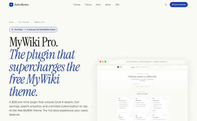 http://fasterthemes.com/wordpress-themes/mywiki screenshot