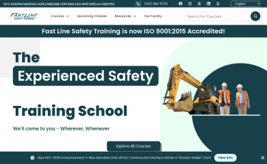 fastlinesafetytraining.com screenshot