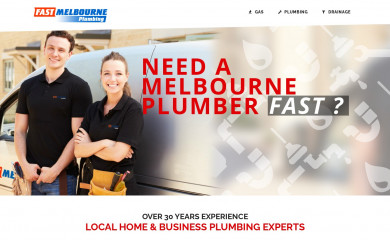 fastmelbourneplumbing.com.au screenshot