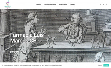 farmaciamarcos.es screenshot