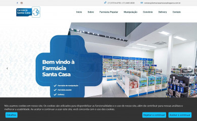 farmaciasantacasabraganca.com.br screenshot