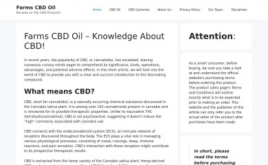 farmscbdoil.com screenshot