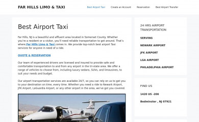 farhillstaxi.com screenshot