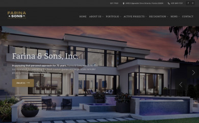 farinaandsons.com screenshot