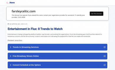 farsleyceltic.com screenshot
