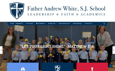 fatherandrewwhite.org screenshot