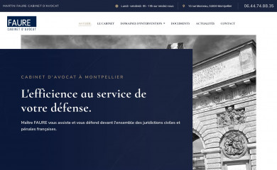 faureavocat.com screenshot