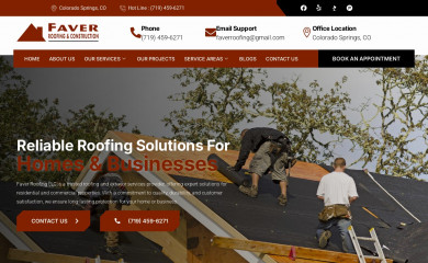 faverroofingllc.com screenshot
