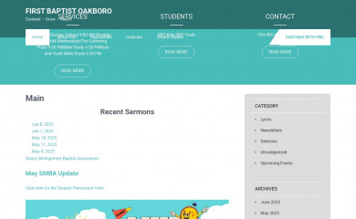 fbcoakboro.org screenshot