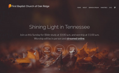 fbcoakridge.org screenshot
