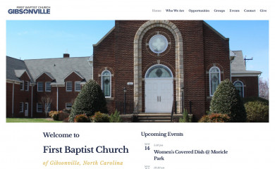 fbcgibsonville.org screenshot