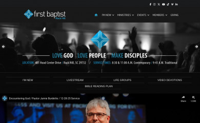 fbcrockhill.org screenshot