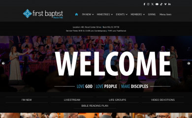 fbcrockhill.org screenshot