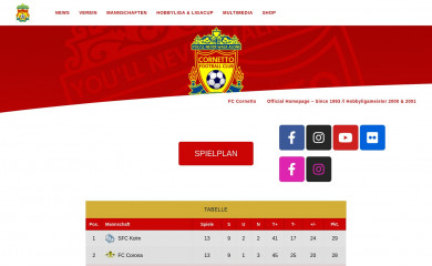 fccornetto.at screenshot