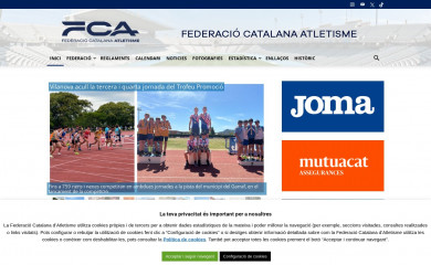 fcatletisme.cat screenshot