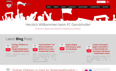 fcgerolzhofen.de screenshot