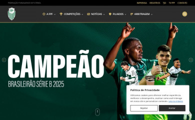 federacaopr.com.br screenshot