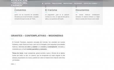 fedvirgendelcarmen.es screenshot