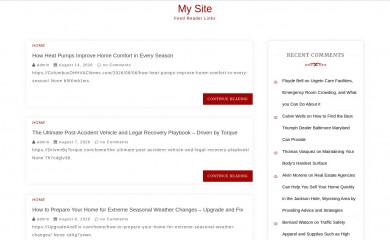 feed-reader-links.com screenshot