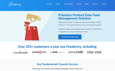 feedarmy.com screenshot