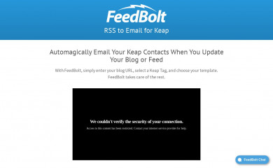 feedbolt.com screenshot