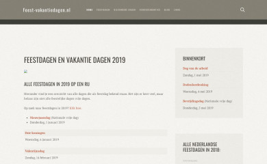 feest-vakantiedagen.nl screenshot
