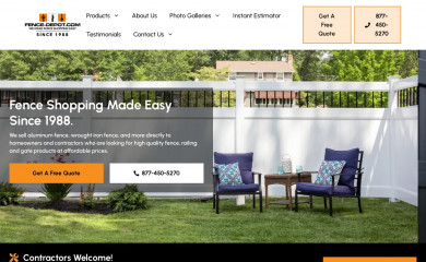 fence-depot.com screenshot