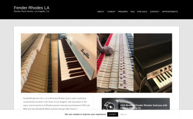 fenderrhodesla.com screenshot