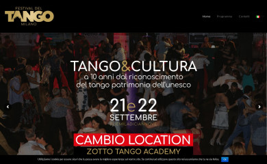festivaldeltangomilano.com screenshot