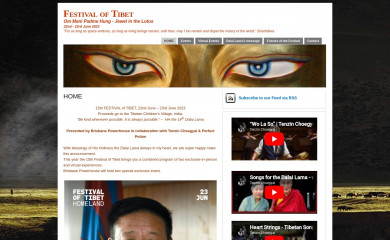 festivaloftibet.com.au screenshot