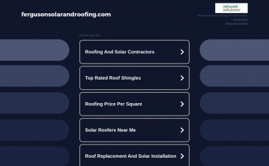 fergusonsolarandroofing.com screenshot