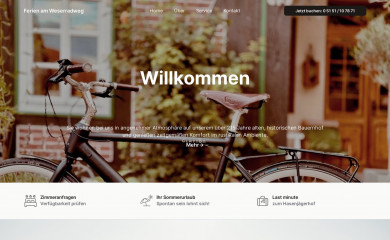ferienamweserradweg.de screenshot