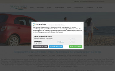 feriendomizile-griechenland.de screenshot