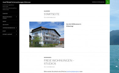 ferienwohnungen-attersee.at screenshot