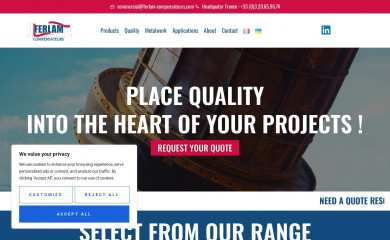 ferlam-compensateurs.com screenshot