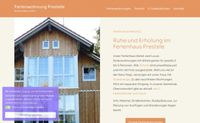 fewo-prestele.de screenshot