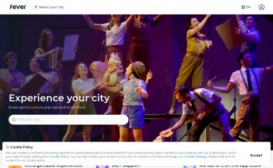 http://www.feverup.com screenshot