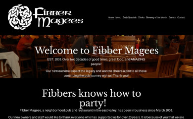 fibbermageespub.com screenshot
