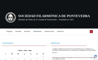 filarmonicapontevedra.org screenshot
