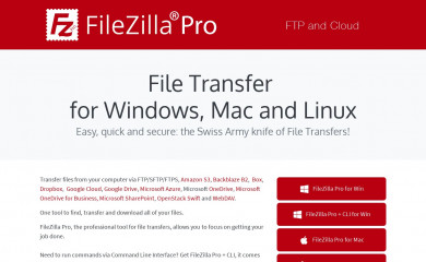 filezillapro.com screenshot
