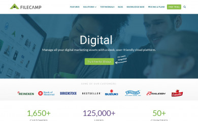 filecamp.com screenshot