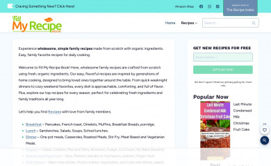 fillmyrecipebook.com screenshot