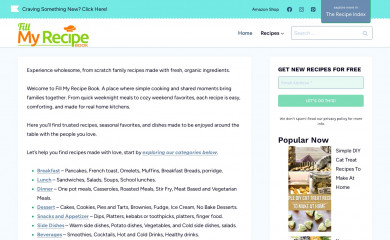 fillmyrecipebook.com screenshot
