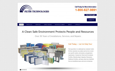 filtertechnologies.com screenshot