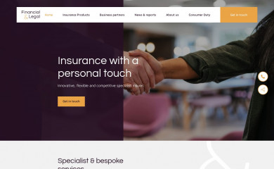 financialandlegal.co.uk screenshot