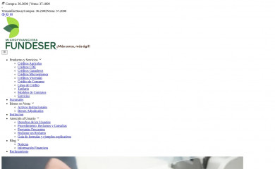 financierafundeser.com.ni screenshot
