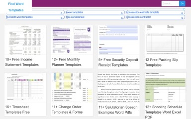 findwordtemplates.com screenshot