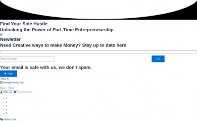 findyoursidehustle.co screenshot