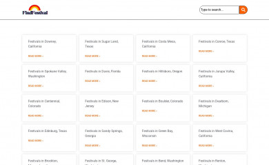 findfestival.com screenshot
