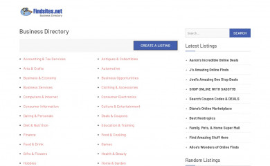 findsites.net screenshot